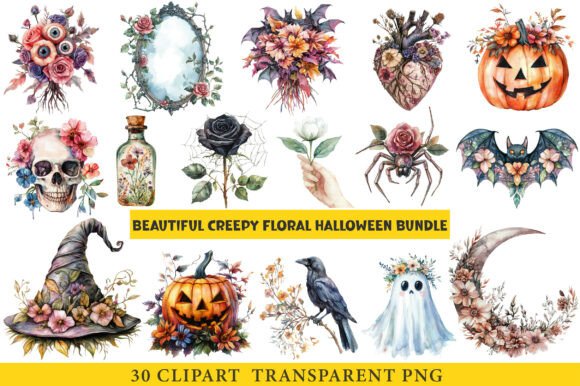 Beautiful Creepy Floral Halloween Bundle Review
