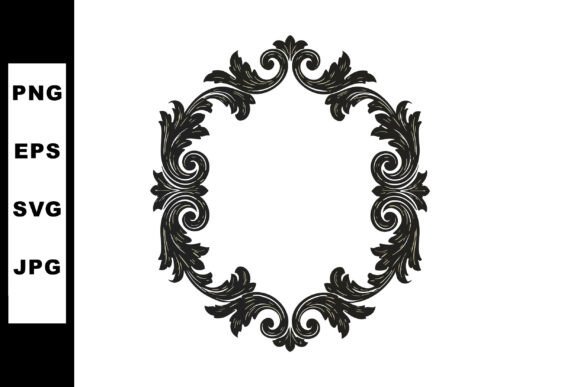 Decorative Vintage Floral Frame with Orn: A Designer's Review