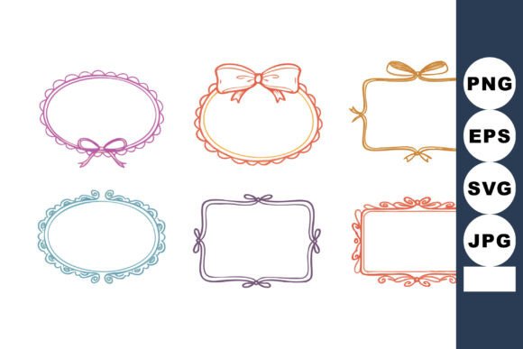 Decorative Vintage Style Floral Frames W: Graphics & Illustrations Review