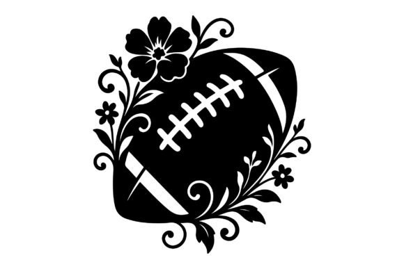 Floral Football Silhouette Vector: A Fresh Graphics and Illustrations Review
