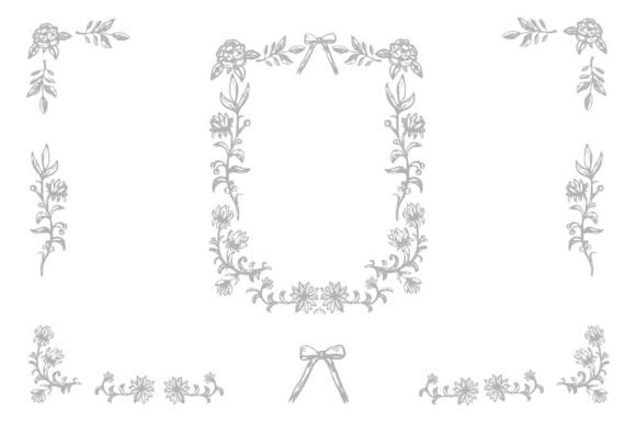 Floral Frame and Border Elements: A Designer's Review of Graphics and Illustrations