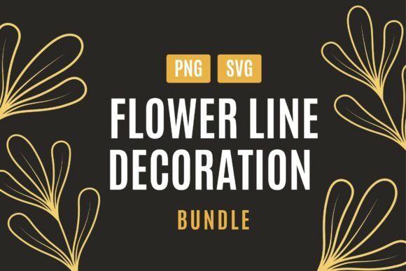 Floral Line Decoration Set 01: A Review of Graphics and Illustrations for Publishers