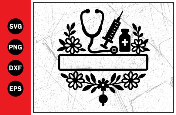 Floral Medical Stethoscope, Syringe Svg Graphics Review