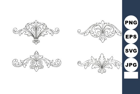 Ornamental Vintage Decorative Floral Ele Graphics and Illustrations Review