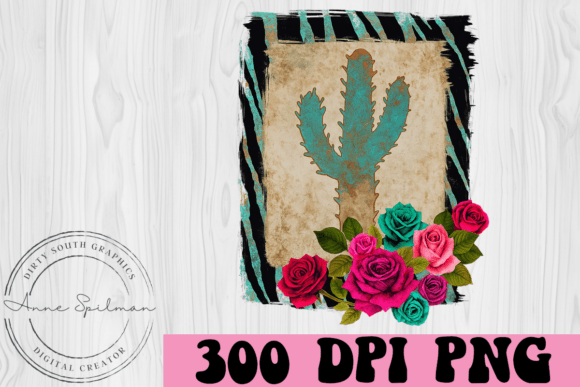 Western Floral Cactus Graphics and Illustrations Review